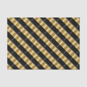 Schwarz-Gold-Geometrie Seidenpapier