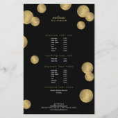 Schwarz-Gold-Glamour und Beauty-II-Flyer Flyer (Vorne)