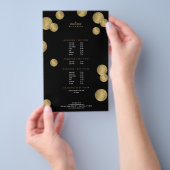 Schwarz-Gold-Glamour und Beauty-II-Flyer Flyer (Handgriff)