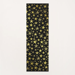schwarz+gold, glänzend, hell, Stern, Farbe, Dekora Yogamatte