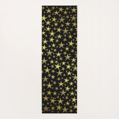 schwarz+gold, glänzend, hell, Stern, Farbe, Dekora Yogamatte (Rückseite)