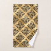 Schwarz-Gold-Glasmuster Badhandtuch Set (Handtuch)