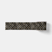 Schwarz-Gold-Glasmuster Ripsband (Vorderseite)