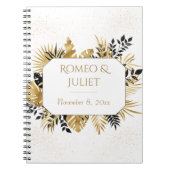 Schwarz-Gold-Glitzer Notizblock (Vorderseite)