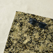 Schwarz-Gold-Glitzer-Sparkasse Strandtuch (Beispiel)