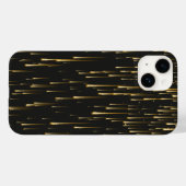 Schwarz-Gold-Glitzer-Tropfen | Einzigartiger Fall Case-Mate iPhone Hülle (Rückseite (Horizontal))