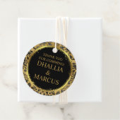 Schwarz-Gold-Goth-Muster Geschenkanhänger (Beispiel)