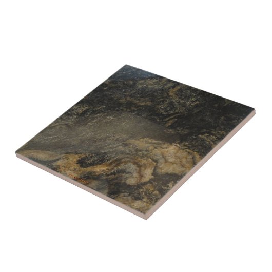 Schwarz-Gold-Granit Fliese (Seite)
