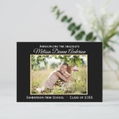 Schwarz/Gold Hintergrund - 3x5 Grad Ankündigung (Stehend Vorderseite)