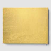 Schwarz-Gold-Hochzeit Gästebuch (Rückseite)