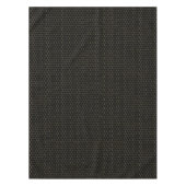 Schwarz & Gold Honeycomb Elegantes geometrisches M Tischdecke (Vorderseite)
