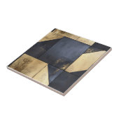 Schwarz-Gold-Industriemuster Fliese (Seite)