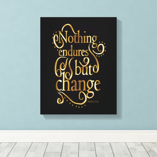 Schwarz-Gold-Inspiration Leinwanddruck (Insitu (Holzboden))