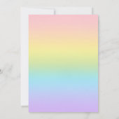 Schwarz-Gold-Iridescent-Herz-Hochzeit Einladung (Rückseite)