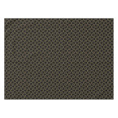Schwarz-Gold-Islamisches Muster Tischdecke (Vorderseite (Horizontal))