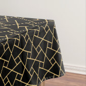 Schwarz-Gold-Islamisches Muster Tischdecke (Beispiel)