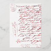 Schwarz-Gold-Junggeselinnen-Abschied Folieneinladung (Rückseite)