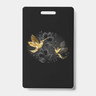 Schwarz-Gold-Kolibri Ausweis
