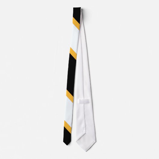 Schwarz-Gold-Krawatte Krawatte (Rückseite)