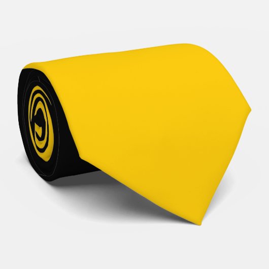 Schwarz-Gold-Krawatte Krawatte (Gerollt)