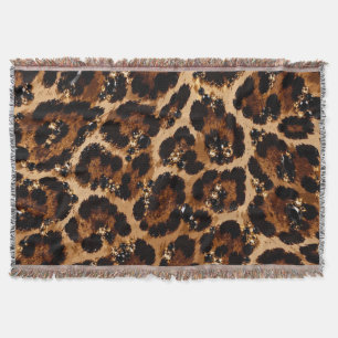 Schwarz-Gold-Kristall-Tiger-Muster Decke