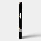 Schwarz-Gold-Kronenmuster Case-Mate iPhone Hülle (Rückseite / Rechts)