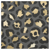 Schwarz-Gold-Leopard-Muster Stoff (Muster)