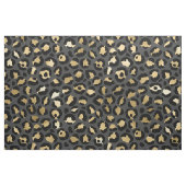 Schwarz-Gold-Leopard-Muster Stoff (Fat Quarter (45,7 x 55,9 cm))