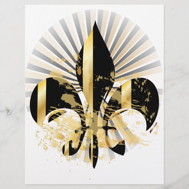 Schwarz-Gold-Lilie (Vorderseite)