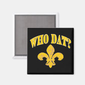 Schwarz-Gold-Lilie Magnet (Vorderseite/Rückseite)