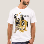 Schwarz-Gold-Lilie T-Shirt (Vorderseite)