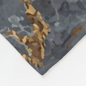 Schwarz-Gold-Luxus-Marmorstruktur Fleecedecke (Ecke)