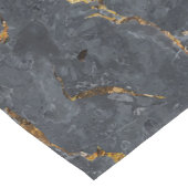 Schwarz-Gold-Luxus-Marmorstruktur Großer Tischläufer (Ecke)