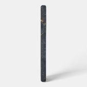 Schwarz-Gold-Luxus-Marmorstruktur Samsung Galaxy Hülle (Linke Seite)