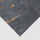 Schwarz-Gold-Luxus-Marmorstruktur Seidenpapier (Detail)