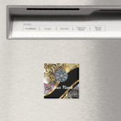 Schwarz/Gold Magnet (In Situ (Geschirrspüler))