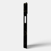 Schwarz-Gold-Marmor Case-Mate iPhone Hülle (Rückseite / Rechts)