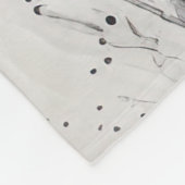 Schwarz-Gold-Marmor Fleecedecke (Ecke)