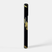 Schwarz-Gold-Marmor iPhone 15 Hülle (Rechte Seite)
