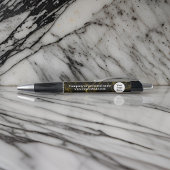Schwarz-Gold-Marmor Kugelschreiber