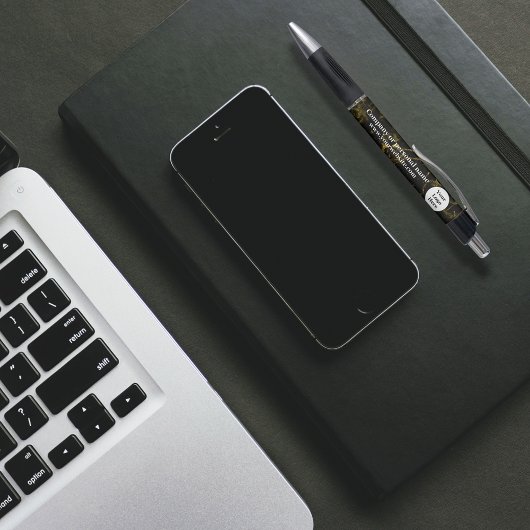 Schwarz-Gold-Marmor Kugelschreiber