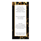 Schwarz-Gold-Marmor - Menü (Hinten)