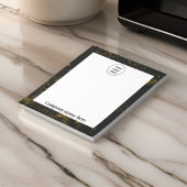 Schwarz-Gold-Marmor Notizblock