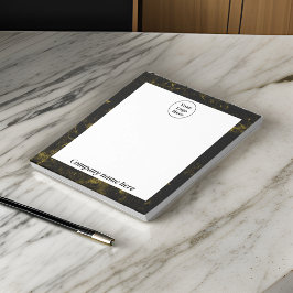 Schwarz-Gold-Marmor Notizblock