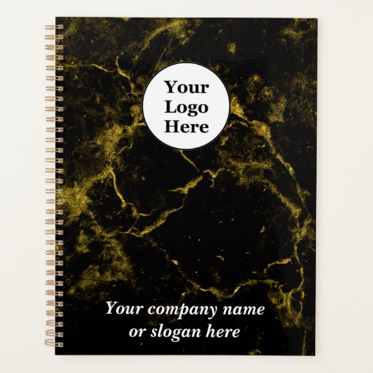Schwarz-Gold-Marmor Planer (Vorderseite)