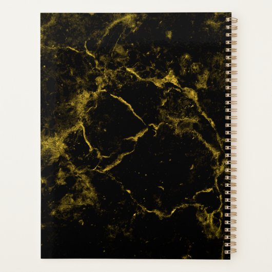 Schwarz-Gold-Marmor Planer (Rückseite)