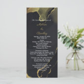 Schwarz & Gold Marmor Programm (Stehend Vorderseite)