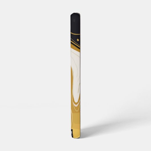 Schwarz-Gold-Marmor Samsung Galaxy Hülle (Linke Seite)