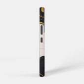 Schwarz-Gold-Marmor Samsung Galaxy Hülle (Rechte Seite)