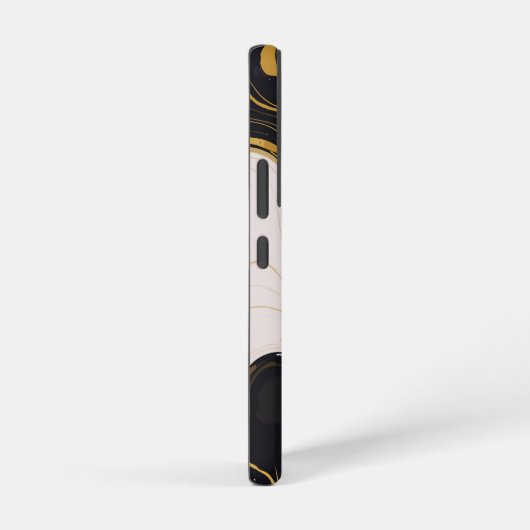 Schwarz-Gold-Marmor Samsung Galaxy Hülle (Rechte Seite)